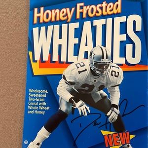 Wheaties open box #21 NFL player Prime Time